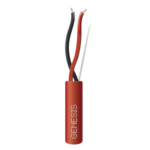 GENESIS 4311-1104/1000 – Cable para Incendio / 2x16 AWG / FPLR / Bobina 305 m (1000 ft) / Rojo