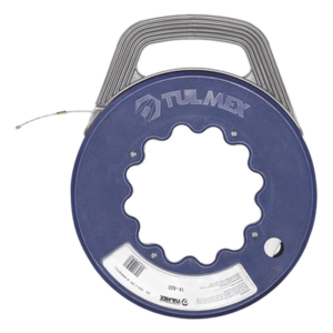 TULMEX 14-N30 – Guía Jalacables / Nylon 6/6 / 4 mm / 30 m (98.43 pies) / Puntera Bronce Fresado / Cubierta ABS