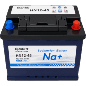 EPCOM POWER LINE BY RITAR HN1245 – Batería Start-Stop Automotriz / 12 Vcc / 45 Ah / 800 CCA / 540 Wh / 3000+ Ciclos / IP65