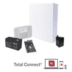 HONEYWELL HOME RESIDEO VISTA48LANTB8AH – Panel de alarma VISTA-48LA / teclado alfanumérico con receptor RF / batería 12 V 9 Ah / transformador 16.5 Vca / gabinete