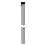 SYSCOM TOWERS SLM-S3G – Sección de Mástil Telescópico / 3 m (9.8 ft) de Altura / Diámetro 1 1/2" / Acero Galvanizado / Diseño Plegable