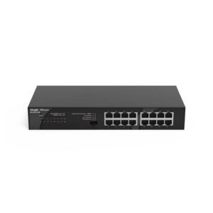 RUIJIE RG-ES116G-L – Switch No Administrable / 16 Puertos Gigabit / 32 Gbps / Fanless / Protección 4 kV