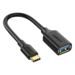 UGREEN US154 – Adaptador OTG USB-C a USB-A / USB 3.0 5 Gbps / Cable 15 cm / Conectores Chapados en Oro / Triple Blindaje