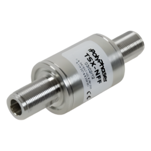 POLYPHASER TSX-NFF – Protector Coaxial RF Bidireccional / 698-2700 MHz / 750W / Conectores N Hembra / Bloqueo DC / IP67
