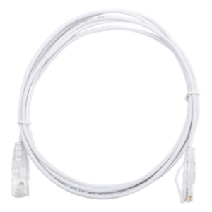 LINKEDPRO BY EPCOM LP-UT6-200-WH28 – Cable de Parcheo Slim UTP / Cat6 / 2 m (6.56 ft) / 28 AWG / Blanco / 10 Gbps
