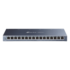 TP-LINK TL-SG116 – Switch / 16 Puertos Gigabit / 10/100/1000 Mbps / Fanless / Escritorio o Pared