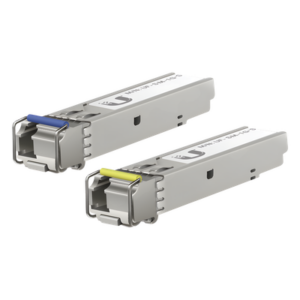 UBIQUITI UF-SM-1G-S – UFiber Módulo SFP, transceptor MiniGibic MonoModo 1.25 Gbps, distancia 3km, un conector LC, incluye 2 tranceptores