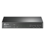 TP-LINK TLSF1009P – Switch PoE+ No Administrable / 9 Puertos 10/100 Mbps / 8 Puertos PoE 802.3af/at / 65W / Alcance 250 m (820 ft) / Sin Ventilador