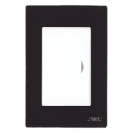 JWJ JTL-F7602 – Apagador Escalera Sencillo / 10 A / 127 V CA / 60 Hz / Placa Negra / 4.6 x 3.1 x 1.2 in