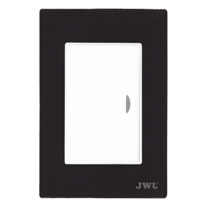 JWJ JTL-F7602 – Apagador Escalera Sencillo / 10 A / 127 V CA / 60 Hz / Placa Negra / 4.6 x 3.1 x 1.2 in