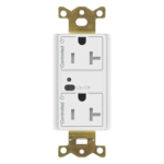 LUTRON ELECTRONICS CAR2S20DTRWH – Receptáculo Inalámbrico Dúplex / 20 A / Ambos Contactos Controlados / RF 18 m (59.1 ft) / Clear Connect / 1 HP / Tamper Resistant