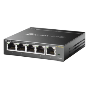 TP-LINK TL-SG105E – Switch Easy Smart / 5 Puertos Gigabit / 5 Gbps / 32 VLANs / Sin Ventilador / QoS / IGMP Snooping