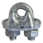 SYSCOM TOWERS NUDO-316-FJG – Nudo de Perro Abrazadera / Acero Forjado / Cable 3/16" / Galvanizado Inmersión en Caliente / Torque 15 N.m