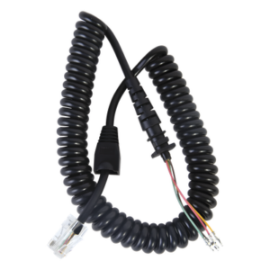 TXPRO TXM272 – Cable de Micrófono Espiral / Conector 8P8C6 / Longitud 280 mm / Diámetro 4.5 mm / Temperatura -20~105°C / PP-PU Negro