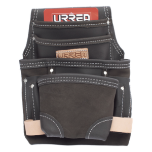 URREA SYS-BN138 – Estuche Porta Herramientas / Piel de Bovino Aceitada / 10 Bolsillos / 24.1 x 31.8 cm / Cinturón Incluido