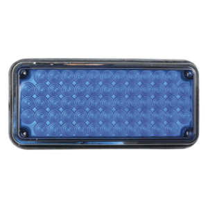 EPCOM INDUSTRIAL SIGNALING X-LTE-295-B – Luz de Advertencia LED / 66 LED / 7x3" / 12 VCC / 10 Patrones de Destello / Montaje Permanente / Color Azul