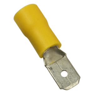 EPCOM POWERLINE AE55121 – Terminal Macho Aislada / 12-10 AWG / Amarillo / 25 piezas / 0.95x0.51x0.24 in