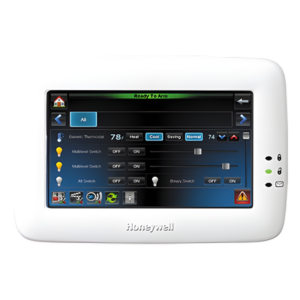 HONEYWELL TUXEDO – TouchCenter / Pantalla Táctil 7 pulg / Z-Wave / Compatible Paneles VISTA / Uso Interior