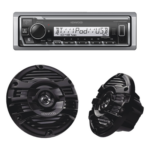 JVC  KENWOOD KE/1653MRB – Kit Estéreo Marino / Bluetooth / Bocinas 6.5" / 50 W RMS / Ecualizador 13 Bandas / 3 Salidas Preamp 4.0V