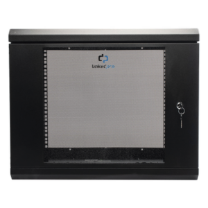 LINKEDPRO SR1909LH3G – Gabinete de Pared 9U / Cristal Templado / 455 mm Profundidad (1.49 pies) / Acero Reforzado