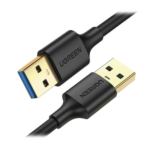 UGREEN 10370 – Cable USB-A 3.0 / Macho a Macho / 5 Gbps / 1 Metro (3.3 ft) / Núcleo Cobre Estañado / Blindaje Múltiple / Plug & Play