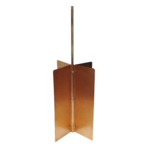 TOTAL GROUND TG-TR-HT – Electrodo de Tierra Tipo Rehilete / Diseño Cruceta Cobre / Fosa 50x50x80 cm (1.6x1.6x2.6 ft) / Acabado Cobrizado Terzo / Norma NOM-001-SEDE-2012