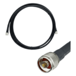 EPCOM EP-JC405-NN3 – Jumper Coaxial / 3 m (9.84 ft) / LMR400 10.29 mm / N Macho Doble / Blindaje >90 dB / 50 Ohm
