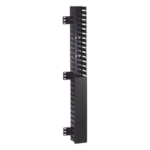 PANDUIT CWMPV2340 – Organizador Vertical / 40 UR / 1825 mm (70.8 in) / Montaje Frontal en Riel / PVC / 2.25 in Ancho / Negro