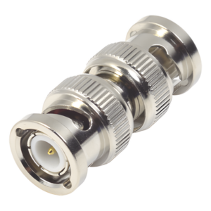 RF INDUSTRIES,LTD RFB-1133 – Adaptador en Línea / BNC Macho a BNC Macho / 50 Ohm / Bronce Niquelado / 14 x 33 mm