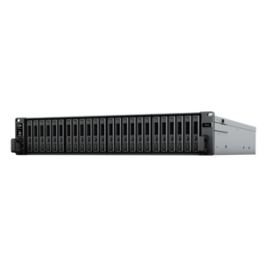 SYNOLOGY FS3410 – Servidor de Almacenamiento Todo Flash / 24 Bahías SSD SATA 2.5" / Intel Xeon D-1541 8 Núcleos / 16 GB ECC DDR4 Ampliable a 128 GB / 356,500 IOPS Lectura / 129,400 IOPS Escritura / 4x 1GbE + 2x 10GbE