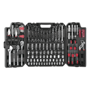 PRECISION PST-144-MA – Juego de Herramientas Mecánicas / 144 Piezas / Métrico e Imperial / 3 Manerales 72 Dientes / Maletín Organizador