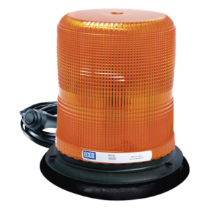 ECCO X7970A-VM – Baliza LED de Advertencia / 7 Pulgadas / Ámbar / SAE Clase I / 11 Patrones de Destello / 12-24 VDC / Montaje Magnético