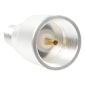 RF INDUSTRIES,LTD PT-4000-134 – Adaptador Coaxial / Conector SMA Hembra Inverso / Construcción Bronce Plata-Oro / Dieléctrico Teflón / Diseño Universal Combinable