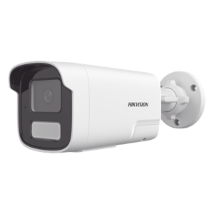 HIKVISION DS-2CD1T43G2-LIUF/SL – Cámara Bala IP / 4 Megapixel / Smart Hybrid Light 50 m (164 ft) / Detección Humana y Vehicular / Audio Bidireccional 95 dB / IP67 / PoE / WDR 120 dB