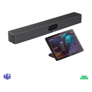 YEALINK A25-031 – Barra de Videoconferencia / Triple Cámara 4K / 8 Micrófonos / Alcance 5 m (16.4 ft) / Android Integrado / Panel Táctil / 151° FOV