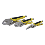 SURTEK SYS-115-085 – Juego de Pinzas de Presión / 3 Piezas / Acero al Cromo Molibdeno / Mangos Bimateriales Aislantes / ASME B107.500