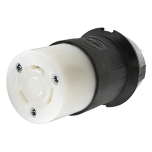 HUBBELL HUB-HBL-2623 – Conector Industrial con Bloqueo de Media Vuelta / 30 A 250 V CA / 2 Polos 3 Hilos / NEMA L6-30R / 0.36-0.93 in (9-24 mm)