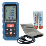DONGCHENG DDF05-80 – Medidor Láser de Distancia / Rango 0.1 – 80 m (328 ft) / Precisión ±(2 + 5×10⁻⁵d) mm / 8 Modos de Medición / Memoria 30 Registros / USB-C