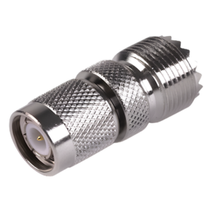RF INDUSTRIES,LTD RFT-1235 – Adaptador de Conector RF / TNC Macho a UHF Hembra SO-239 / Montaje en Línea / Cuerpo Bronce Niquelado / Contacto Oro / Aislante Teflón