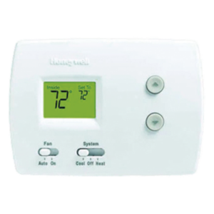HONEYWELL HOME RESIDEO TH3110D1008/U – Termostato digital no programable / Serie Pro 3000 / 1H-1C convencional o bomba de calor / 20-30 Vac o 750 mV / Respaldo AA / 97x137x32 mm