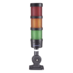 EPCOM INDUSTRIAL SIGNALING EI-3-RAG-110240 – Torre LED Indicadora de Estado / 3 Niveles Rojo-Ámbar-Verde / Buzzer 85 dB / 110-240 VCA / IP53 / Montaje Ajustable 60 mm