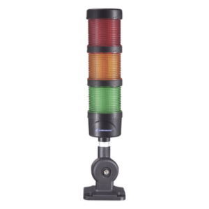 EPCOM INDUSTRIAL SIGNALING EI-3-RAG-110240 – Torre LED Indicadora de Estado / 3 Niveles Rojo-Ámbar-Verde / Buzzer 85 dB / 110-240 VCA / IP53 / Montaje Ajustable 60 mm