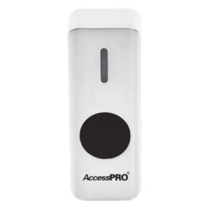 ACCESSPRO ACCESST3W – Botón de Salida sin Contacto / IR / Distancia Ajustable 4 a 15 cm / Temporizador 0.3 a 30 s / IP68 / 12VDC