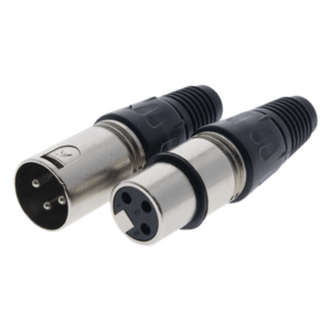 EPCOM PROAUDIO EP-XLRKIT – Kit Conector XLR / Macho + Hembra / Cable 3.5-8.0 mm / 16 A por Contacto / Soldadura / -30 °C a +80 °C