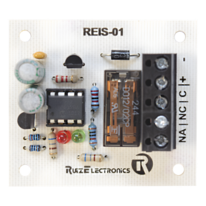 REIS01 – Tarjeta de Control de Voltaje / Automática para Inversores Solares / 12 VDC / Rango 11.4 a 13.05 VDC / Relevador NA-NC / 2 Indicadores Visuales