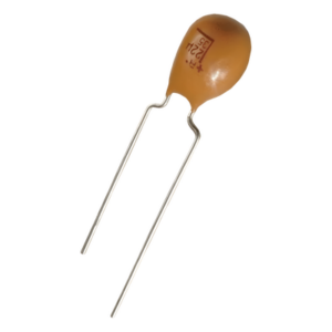 SYSCOM PARTS TAP-225K-025SCS – Capacitor de Tántalo / 2.2 µF / 25 V / ESR 6 Ω / Tolerancia 10% / Radial 2.5 mm / -55°C a +125°C