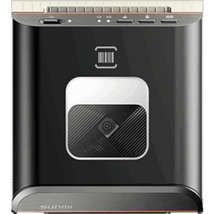 SUNMI 80MM-LABELPRINTER-SCAN – Impresora Térmica con escaner de tickets y etiquetas SUNMI 80mm / 203*203dpi / 150mm/s / / USB-C / RJ45 / RJ12 / 128MB RAM / 256MB ROM