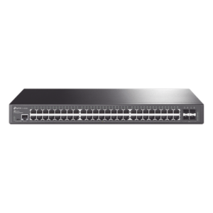 TP-LINK TL-SG3452 – Switch Administrable Gigabit / 48 Puertos RJ45 / 4 Puertos SFP 1G / 104 Gbps / Sin Ventilador / PoE No Incluido