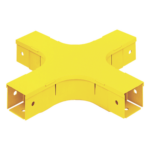 PANDUIT FFWC2X2LYL – Accesorio de Canalización / 4 Vías Horizontal / 90° / Radio de Curvatura 50.8 mm (2 pulg) / 308.9 mm (12.2 in) / Amarillo