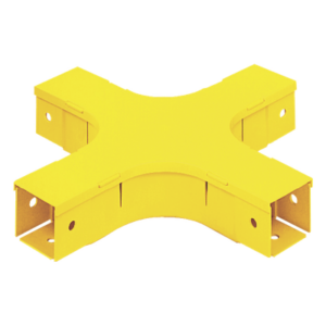 PANDUIT FFWC2X2LYL – Accesorio de Canalización / 4 Vías Horizontal / 90° / Radio de Curvatura 50.8 mm (2 pulg) / 308.9 mm (12.2 in) / Amarillo